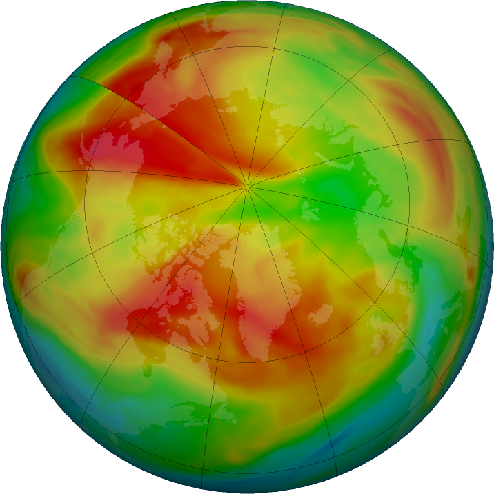 Arctic ozone map for 11 March 2021